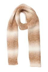 SOFT BLEND KNIT SCARF-BROWN