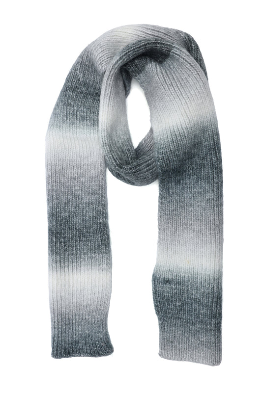 SOFT BLEND KNIT SCARF-GREY