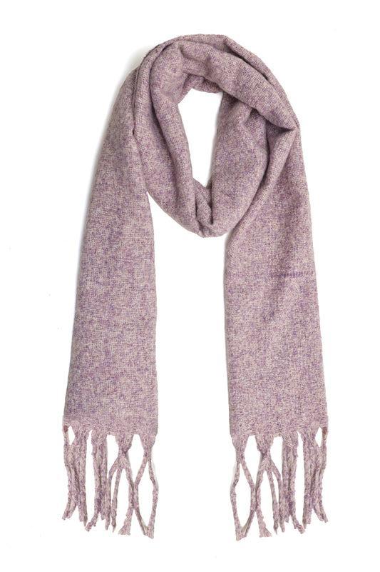 SHADOW WOOLEN SCARF-DUST/PINK