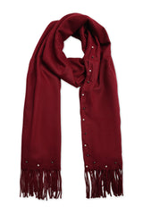 CRYSTAL DOTS SCARF-MAROON