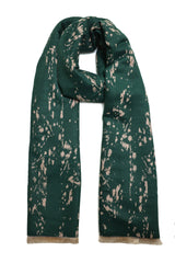 ABSTRACT ESSENTIAL SCARF-GREEN