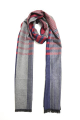 CLASSIC CHECK TARTAN SCARF-RED/BLUE