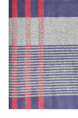 CLASSIC CHECK TARTAN SCARF-RED/BLUE