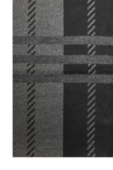CROSSHATCH SHADE SCARF-DK/GREY