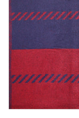 CROSSHATCH SHADE SCARF-RED/BLUE