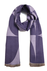 ARC WEAVE SCARF-PURPLE
