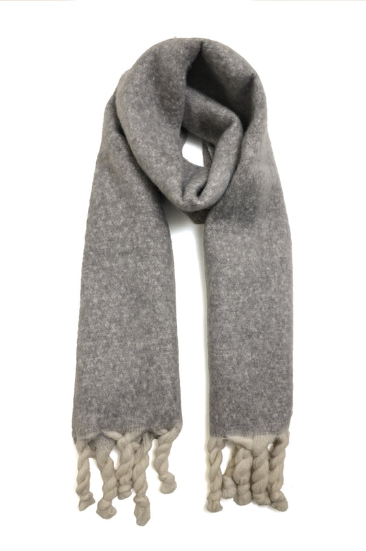 WEEKEND WARM SCARF-GREY