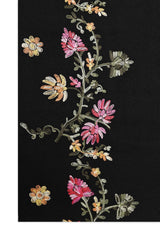 FIONA EMBROIDERED SHAWL-BLACK
