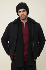 MARINE PIVOT BEANIE-BLACK