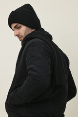 MARINE PIVOT BEANIE-BLACK