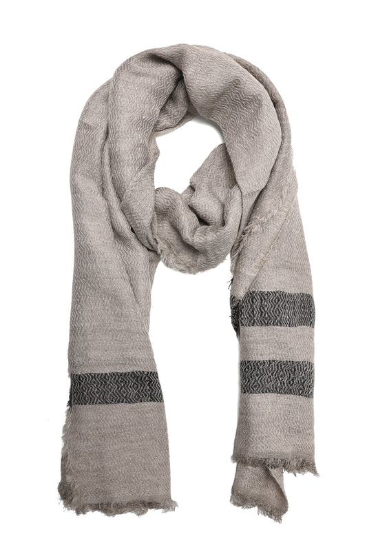 PREMIUM WEAVE ESSENTIAL SCARF-LT/BEIGE
