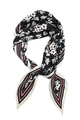 PETAL TWILL WRAP-BLK/WHT