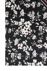 PETAL TWILL WRAP-BLK/WHT