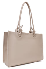 TWIN KNOT DUO HAND BAG-APRICOT