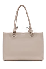 TWIN KNOT DUO HAND BAG-APRICOT