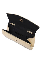 GEM HANDLE SATIN CLUTCH-GOLD