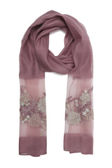 FLORAL LACE DRAPE-TAUPE