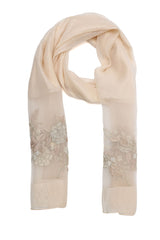 FLORAL LACE DRAPE-BEIGE