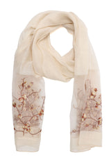 SHEER PETAL WRAP-BEIGE