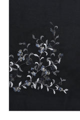 SHEER PETAL WRAP-BLACK