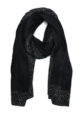 MIDNIGHT SPECK FLOW WRAP-CHARCOAL