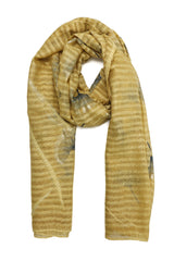 SAND BLOOM LIGHT SCARF-YELLOW