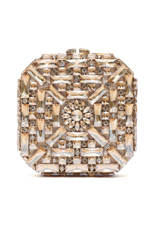 PRISM TILE CLUTCH-GOLD