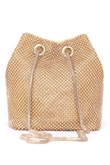 CRYSTAL LUXE DRAWSTRING BAG-GOLD