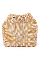 CRYSTAL LUXE DRAWSTRING BAG-GOLD