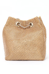 CRYSTAL LUXE DRAWSTRING BAG-GOLD