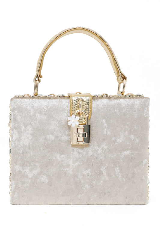 VELVET BAG-GOLD