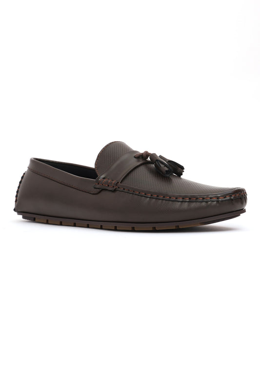 VANTAGE DOT TASSEL MOCS-COFFEE
