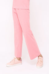 HIGH-STRETCH RELAXED FITNESS TROUSERS-PINK