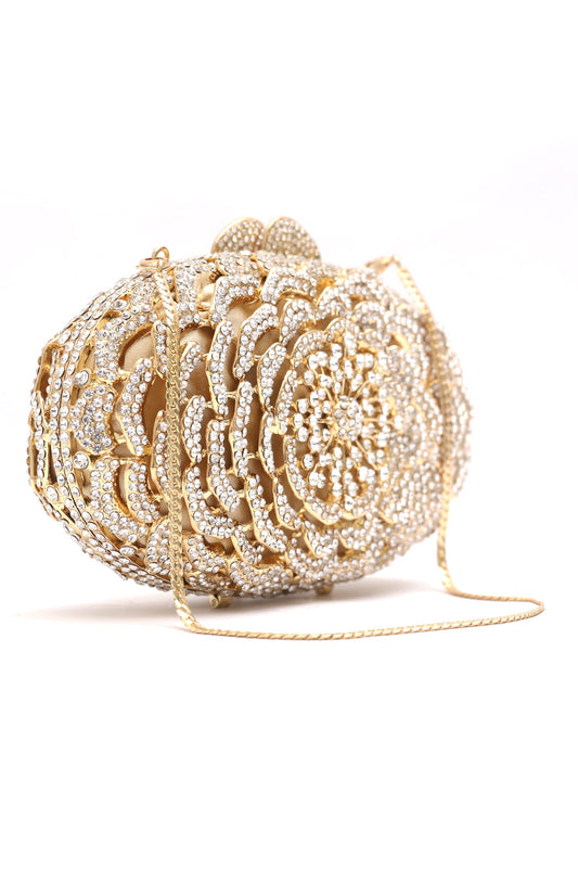 BLOOMING CLUTCH-SILVER-GOLD