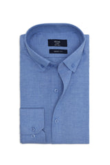 SMART WEAVE SHIRT-BLUE