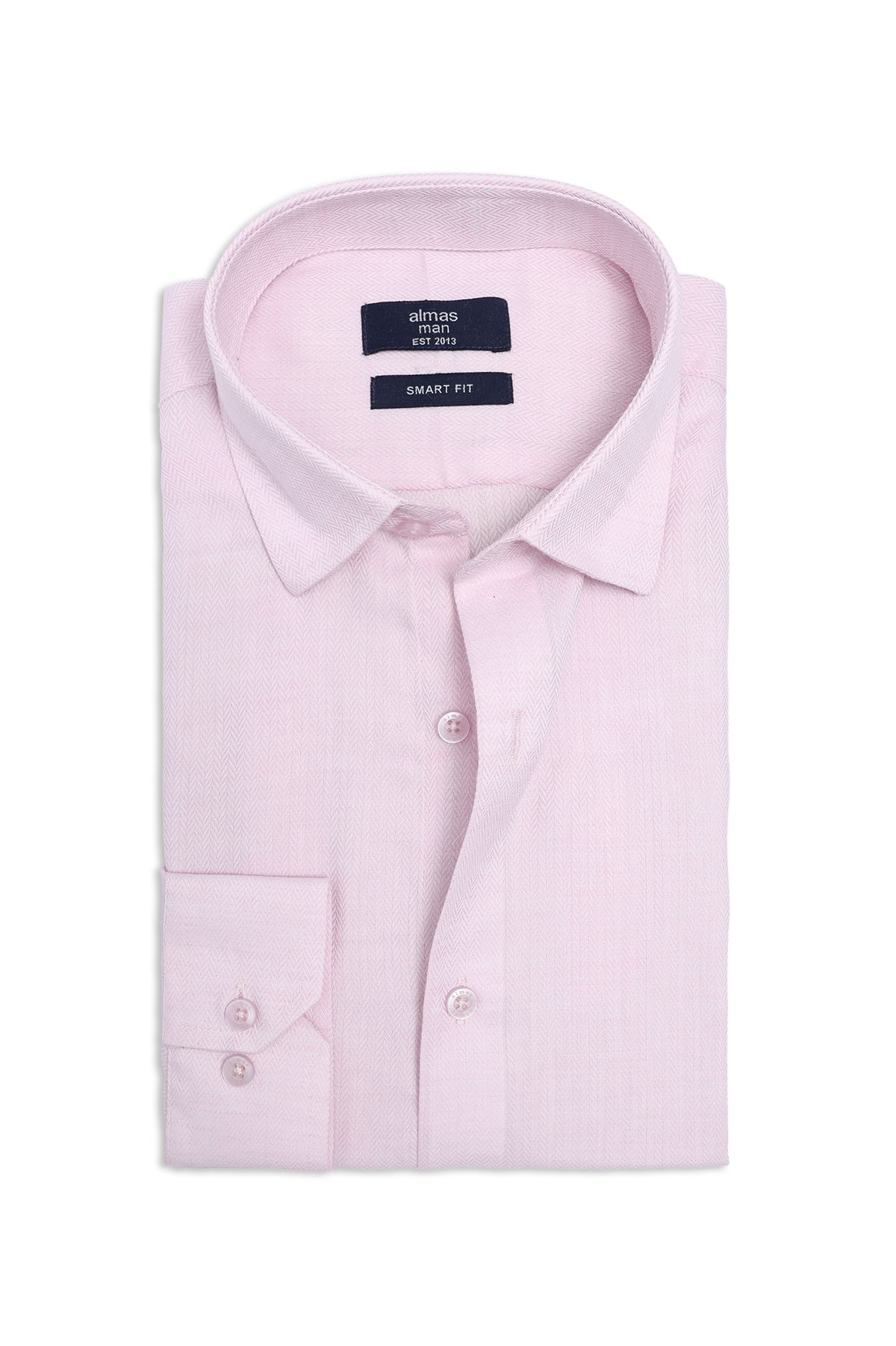 MICRO PATTERN OFFICE SHIRT-PINK