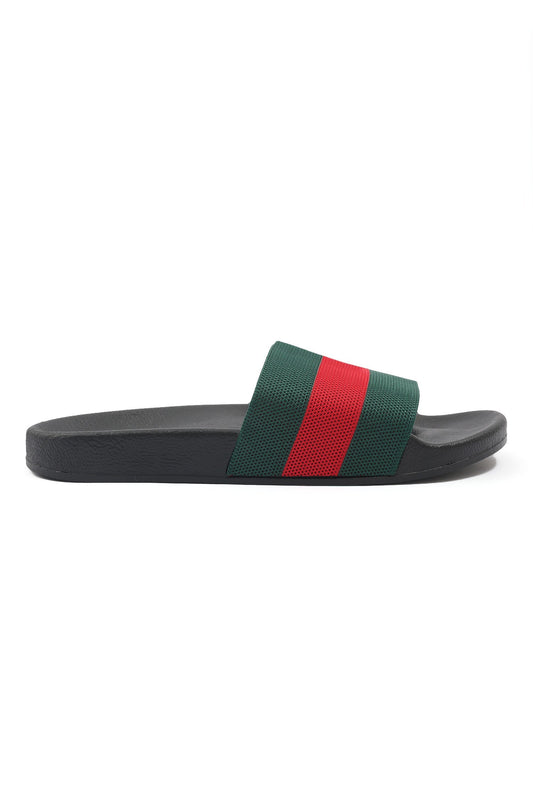 POOL SANDALS-GREEN-RED