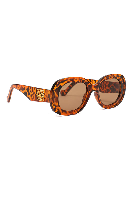 TIGRA FLAREFRAME GLASSES-LEOPARD