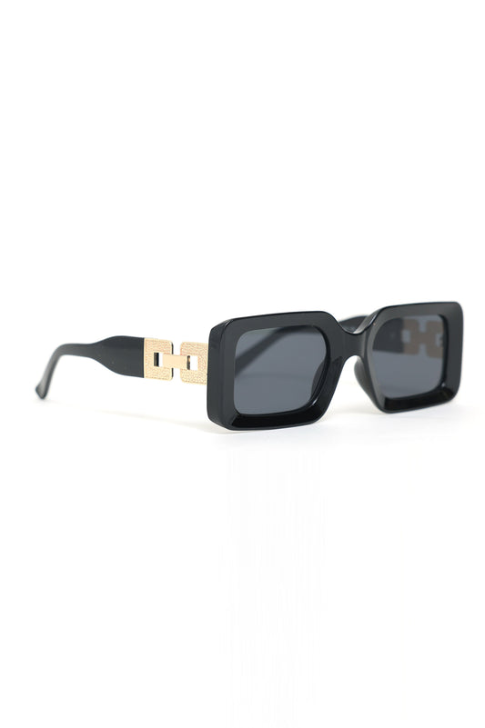 RECTANGULAR SUNGLASSES-BLACK