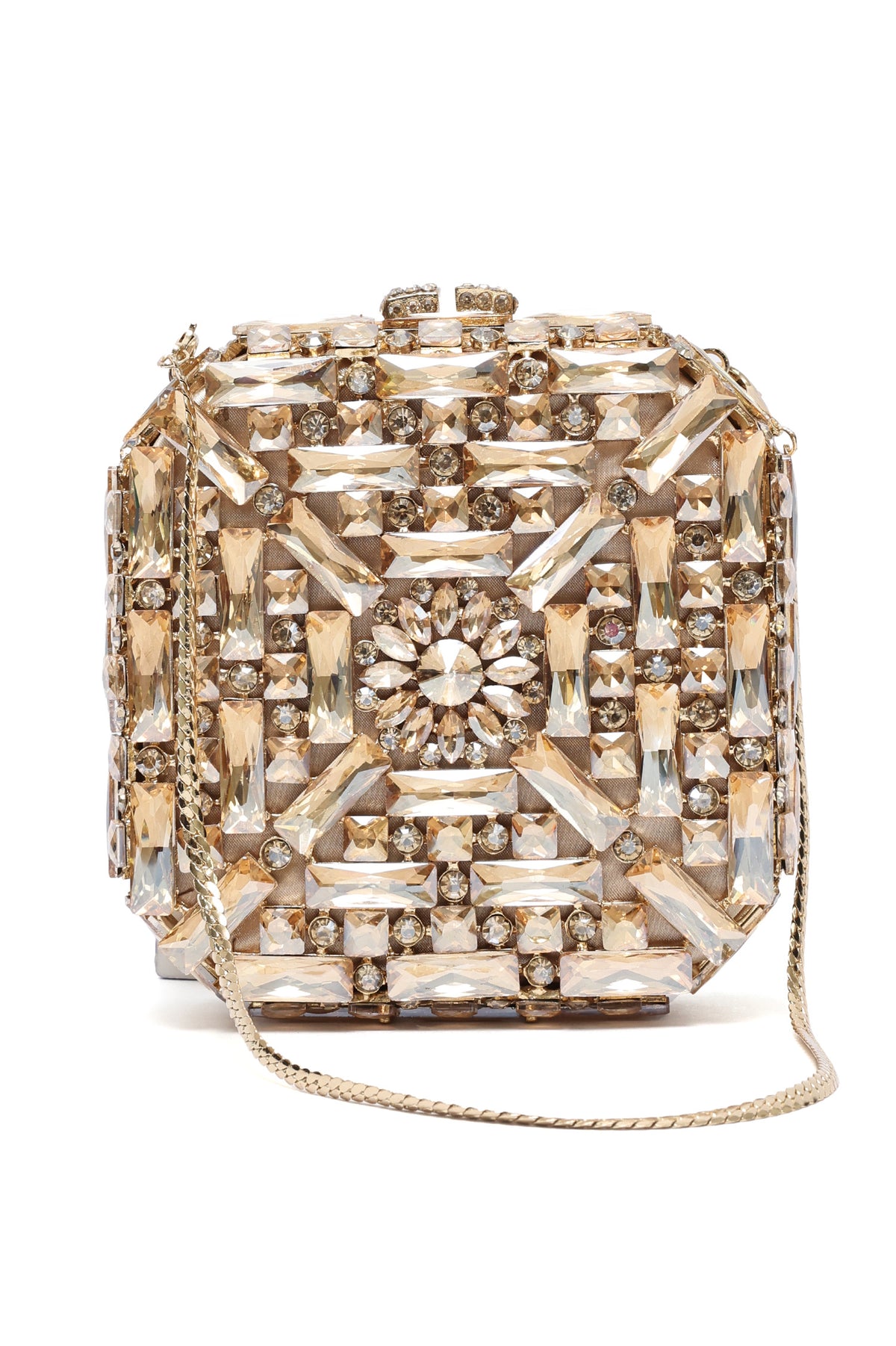 PRISM TILE CLUTCH-GOLD