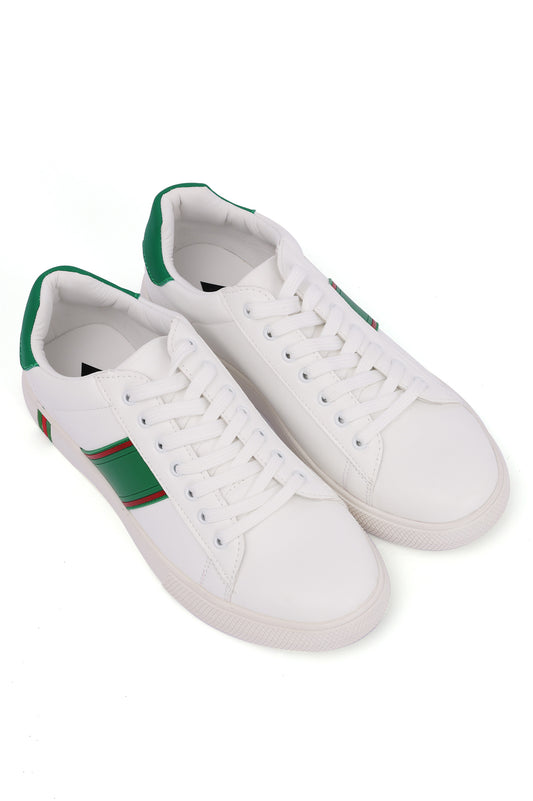 ULTRA STRIPE FLATS-WHITE