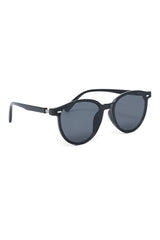 ROUND EDGE TIMELESS STYLE SUNGLASSES-BLACK