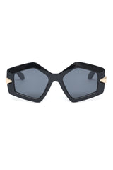 ANGULAR DESIGN PREMIUM SUNGLASSES-BLACK