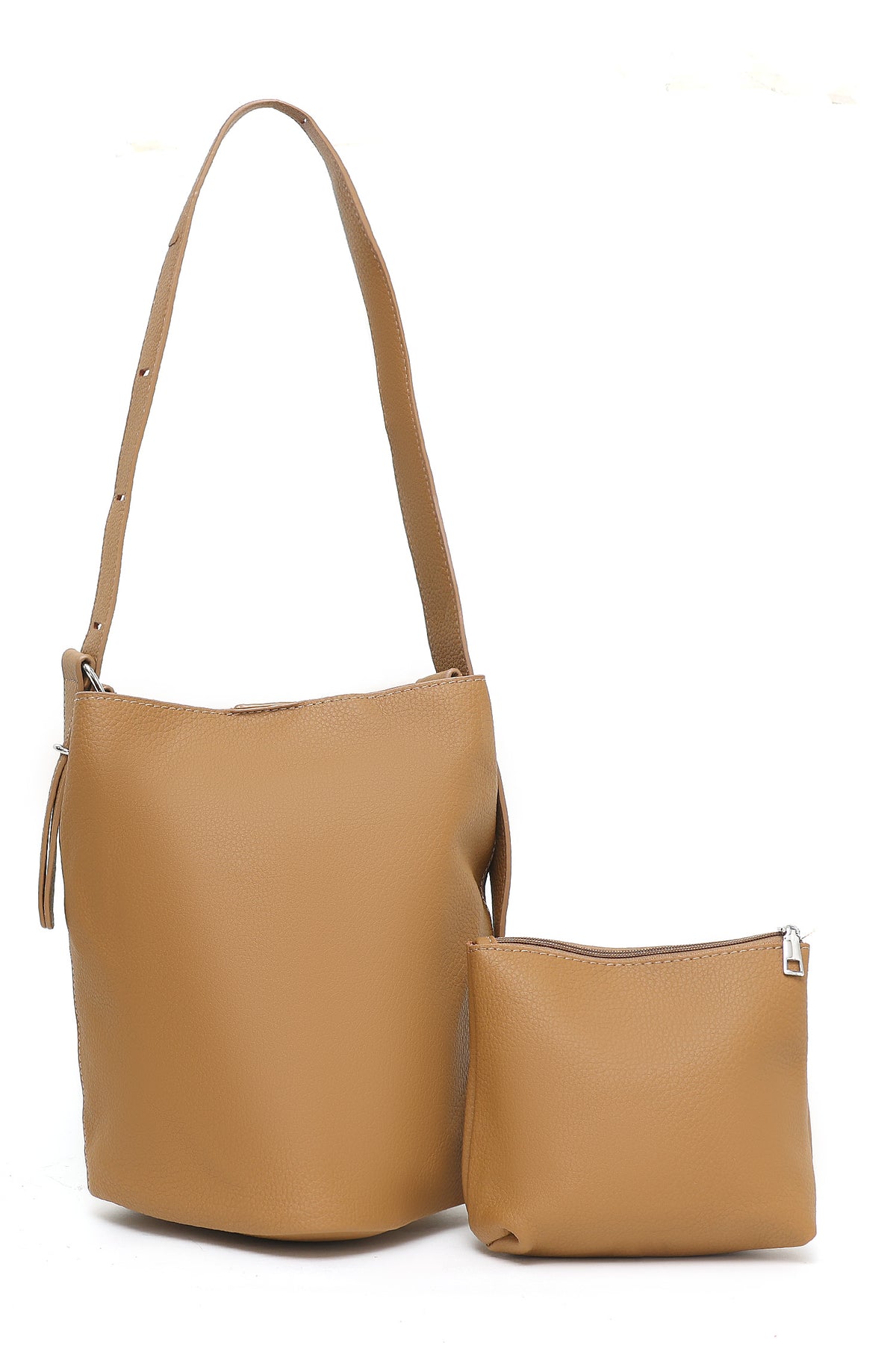 LEATHER BAG-BROWN