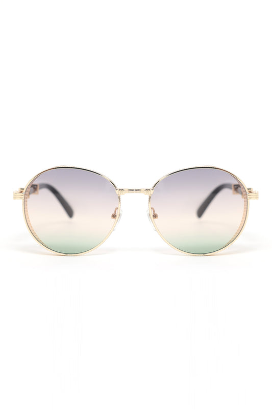 METAL FRAME SUNGLASSES-GREEN