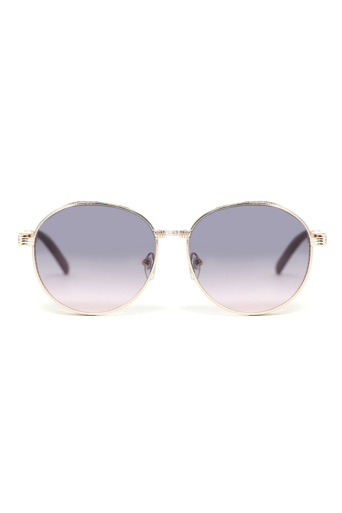 Vintage Round Sunglasses-Black