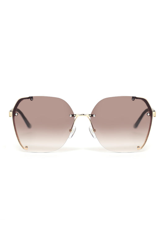 VOYAGE OVERSIZE SUNGLASSES-COFFEE