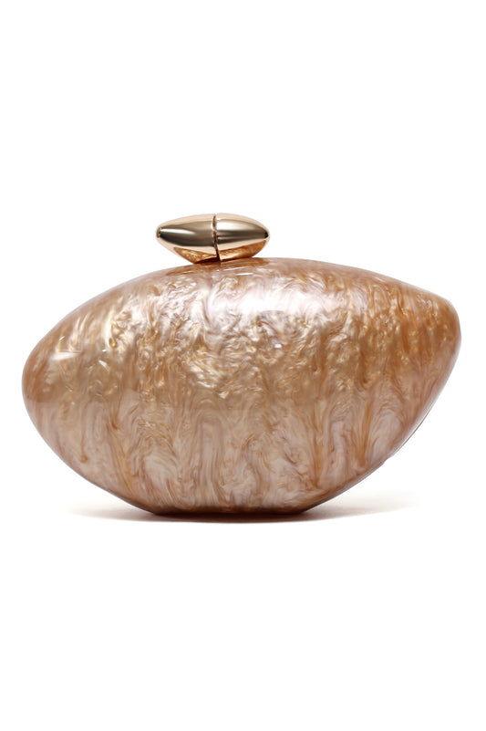 AZMIRA SHELL CLUTCH-GOLD