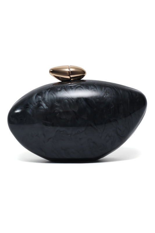 AZMIRA SHELL CLUTCH-BLACK