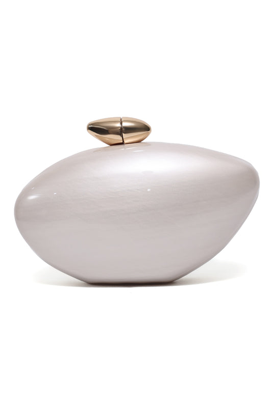 AZMIRA SHELL CLUTCH-BEIGE